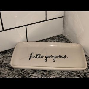 Rae Dunn hello gorgeous plate